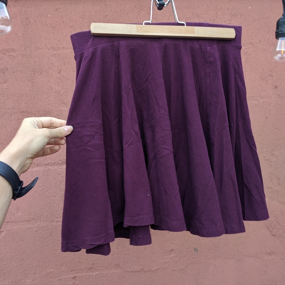 Maroon Skater Skirt